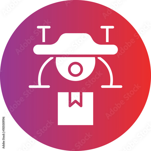 Drone Delivery icon style