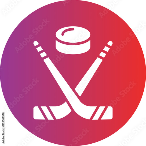 Ice Hockey icon style