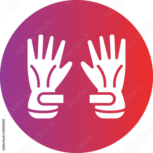 Ski Gloves icon style