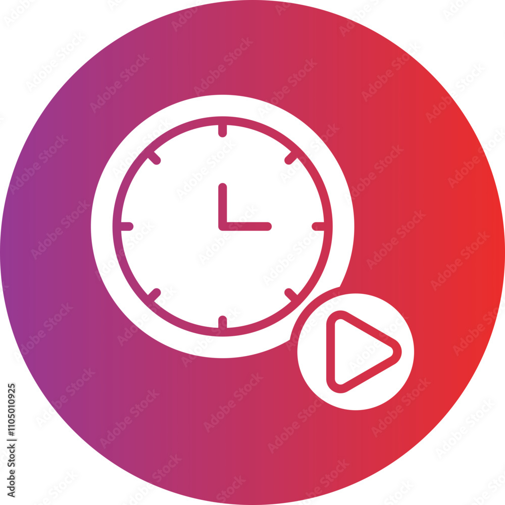 Play Time icon style Play Time icon style
