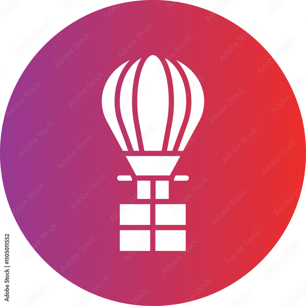 Parachute icon style Parachute icon style