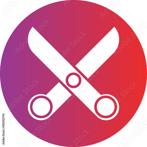 Scissors icon style