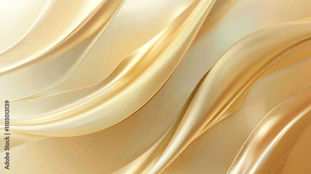A smooth, flowing, golden abstract background. A smooth, flowing, golden abstract background.