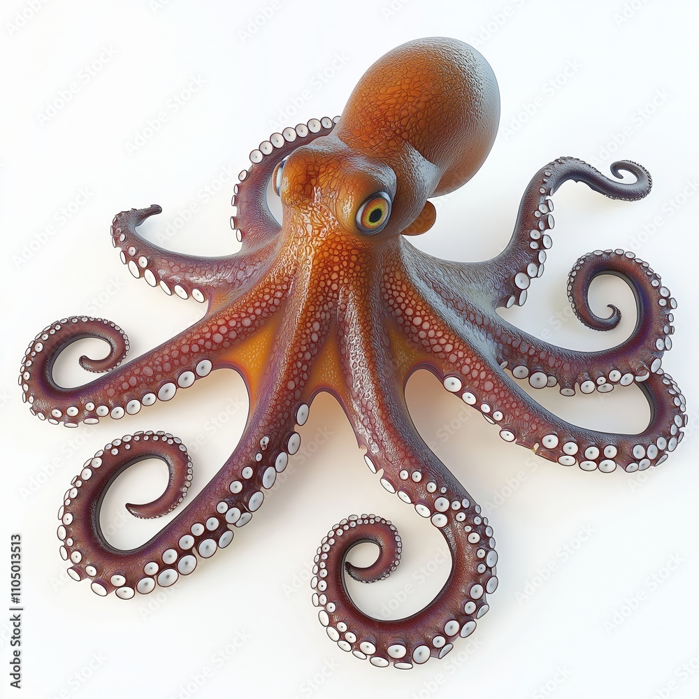Octopus on white background Octopus on white background
