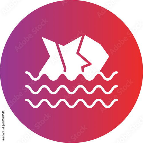 Glaciers icon style