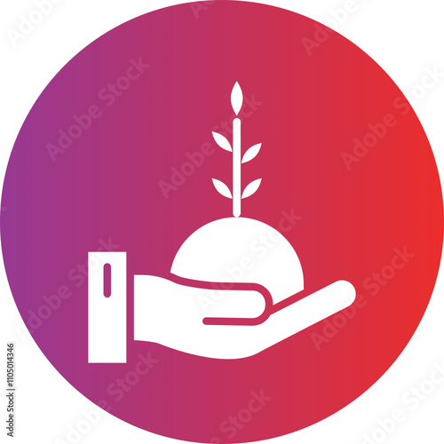 Tree in Hand, icon style