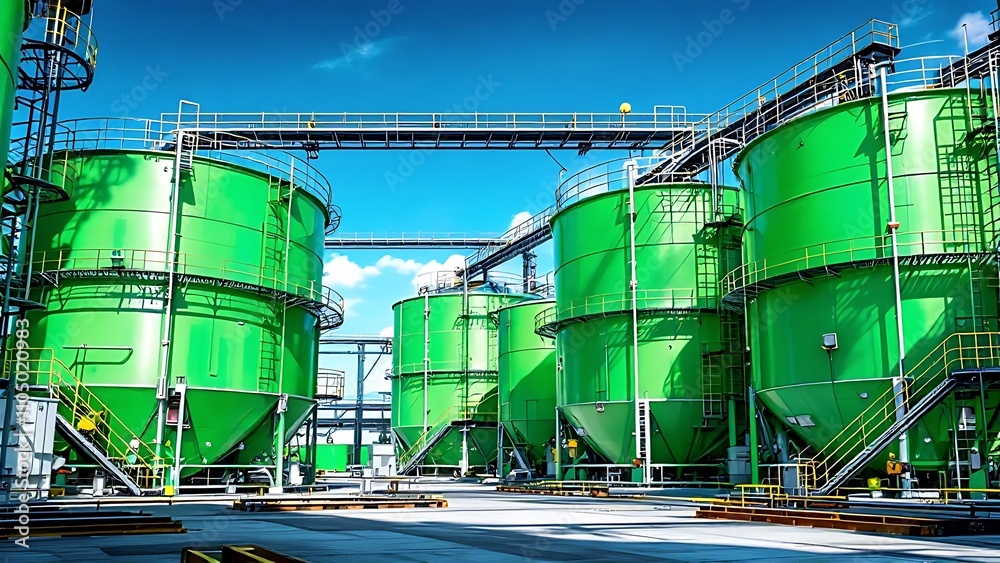 Production process of biofuel refinery or biorefinery facility, where ...