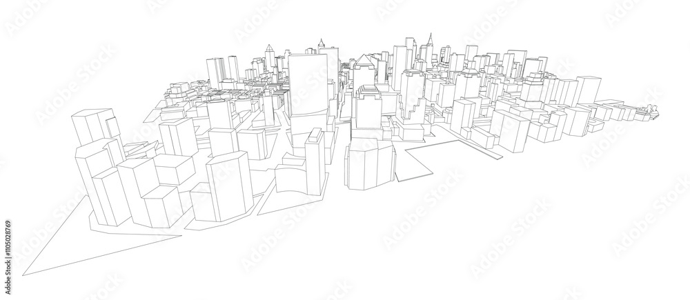 3d wireframe of building. sketch design.Vector
3d wireframe of building. sketch design.Vector