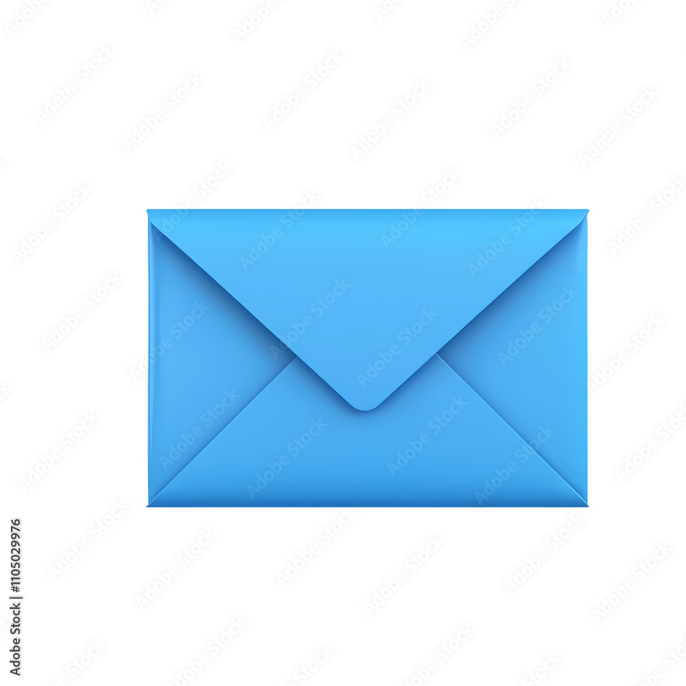 blue envelope with blank paper 3d render icon isolated transparent background cutout blue envelope with blank paper 3d render icon isolated transparent background cutout