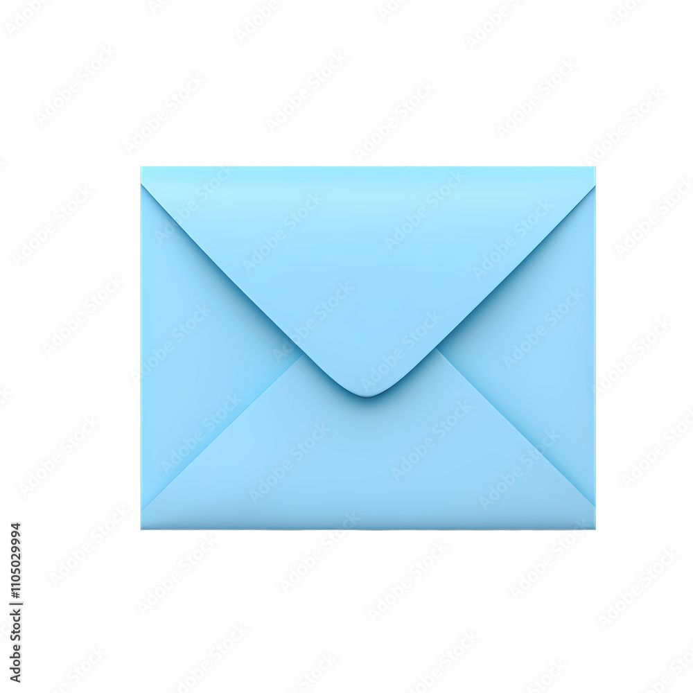 blue envelope with blank paper 3d render icon isolated transparent background cutout blue envelope with blank paper 3d render icon isolated transparent background cutout