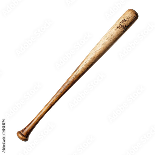 Baseball bat, isolated, transparent background, png