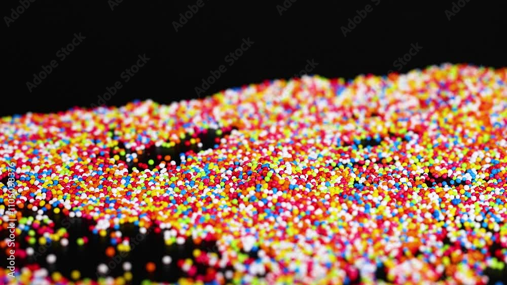 Colorful Sprinkles in Motion Colorful Sprinkles in Motion