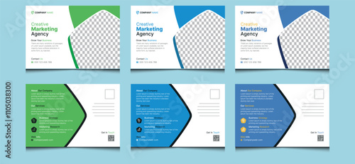 Simple elegant clean unique editable creative modern corporate invitation EDDM professional amazing stylish company business marketing postcard template design.