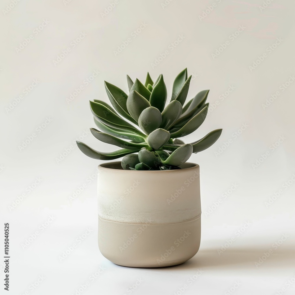 A stylish succulent in a minimalistic pot, showcasing vibrant green leaves against a soft background. A stylish succulent in a minimalistic pot, showcasing vibrant green leaves against a soft background.
