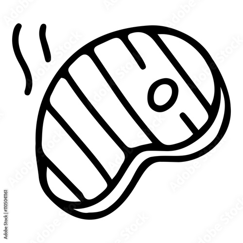 Doodle icon of smoked steak