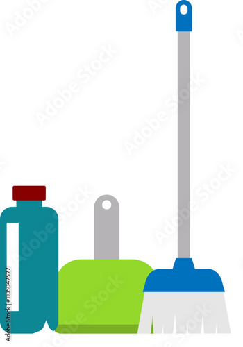 Cleaning Tools Illustration