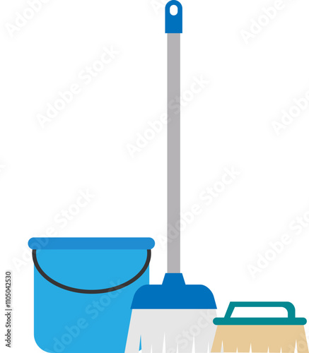 Cleaning Tools Illustration