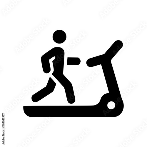 treadmill sport icon vector illustration template design