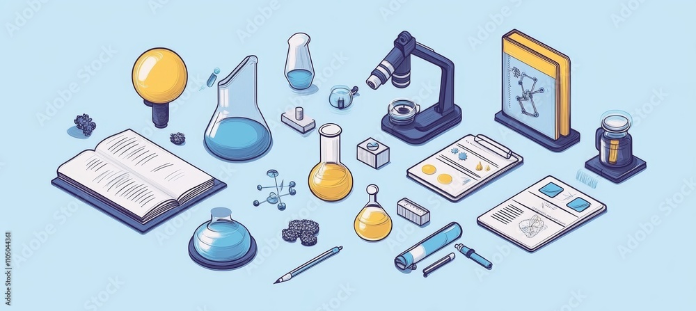 Science laboratory object. Generative AI technology.
Science laboratory object. Generative AI technology.
