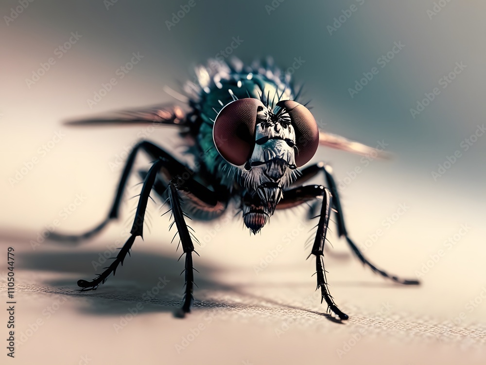 a close-up of a fly a close-up of a fly