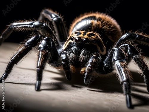 a close-up of a tarantula photo