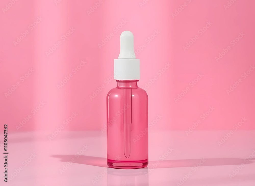 Elegant Pink Dropper Bottle for Beauty and Skincare Product Packaging – Ideal for Luxury Cosmetics Elegant Pink Dropper Bottle for Beauty and Skincare Product Packaging – Ideal for Luxury Cosmetics