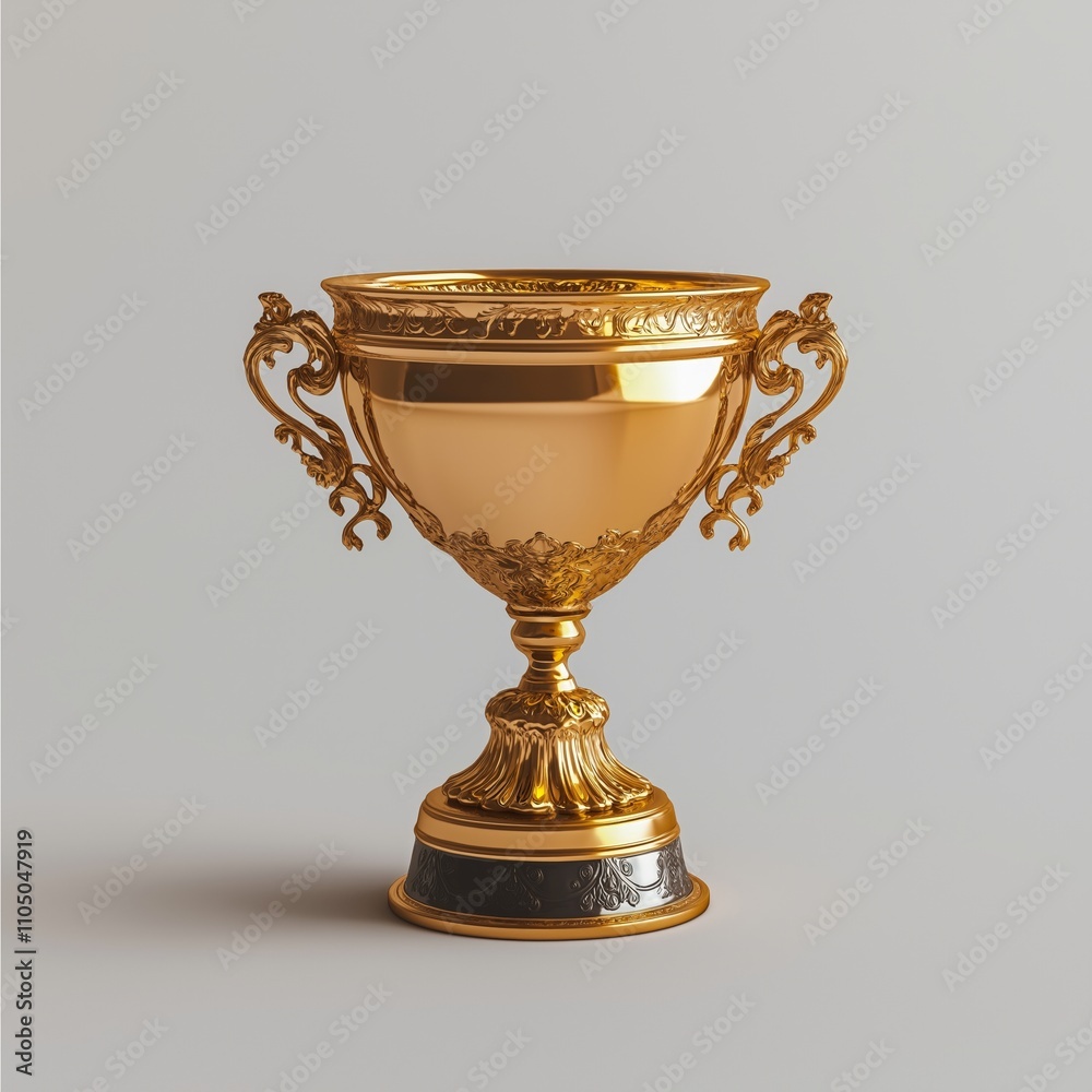 golden trophy isolated on white background golden trophy isolated on white background