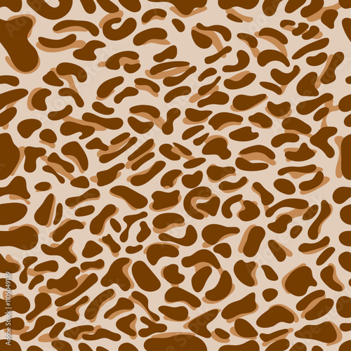 Abstract brown animal skin Leopard, Cheetah, Jaguar print pattern.