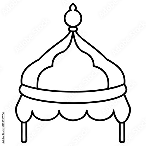 illustration of a ottoman