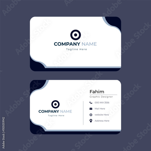 Tech Startup Business Card Design photo