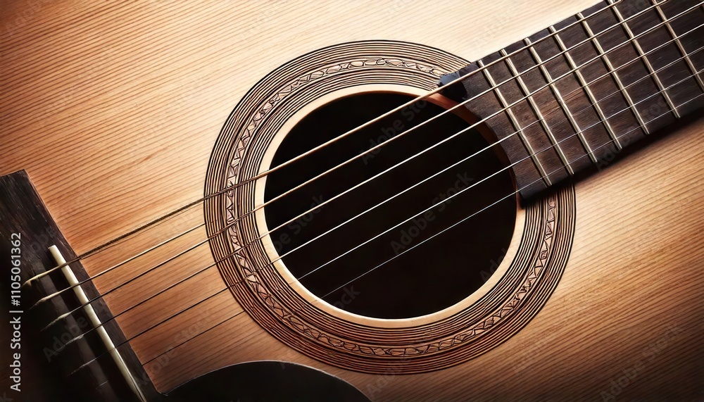 Obraz premium Acoustic Guitar Detail 