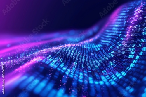 network digital technology background, ai data 01 computer code binary, connection of internet of things, 3d illustration background, future of deep learning, grid area ofserver online