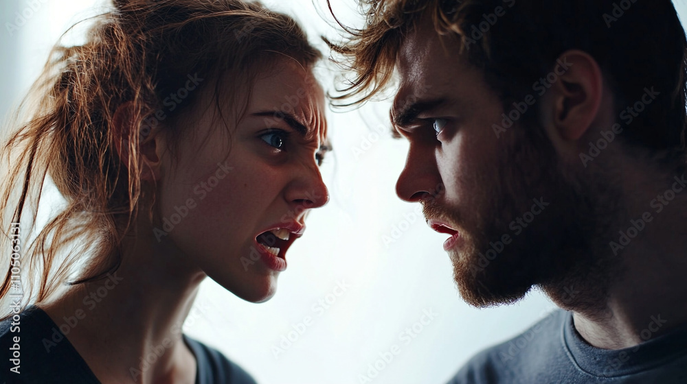 Angry Couple Arguing Relationship Conflict Emotional Distress Angry Couple Arguing Relationship Conflict Emotional Distress