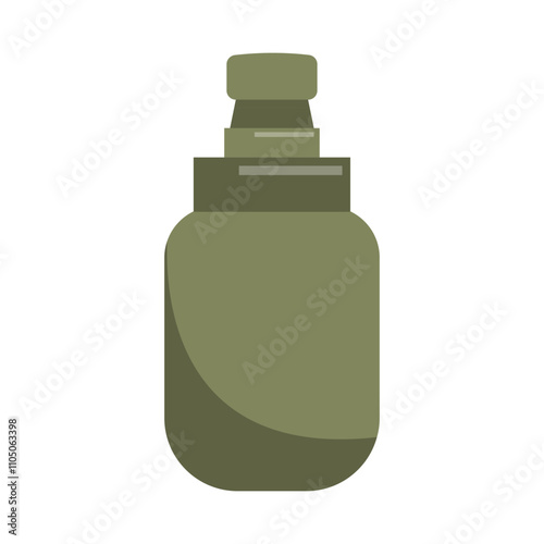 Military Bottle Vector Isometric