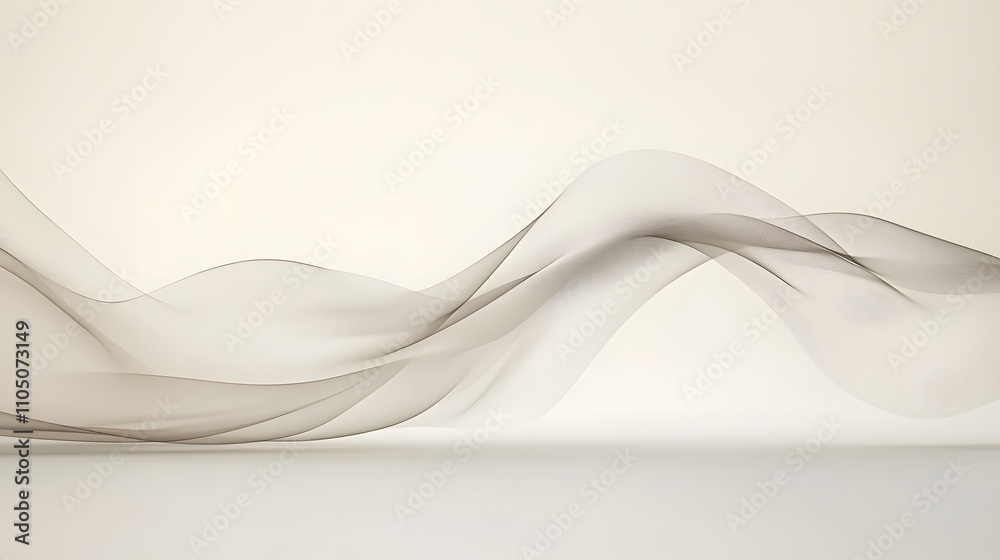 Abstract Beige Waves Flowing Gently Across a Background Abstract Beige Waves Flowing Gently Across a Background