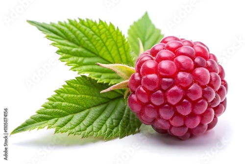 raspberry with leaf