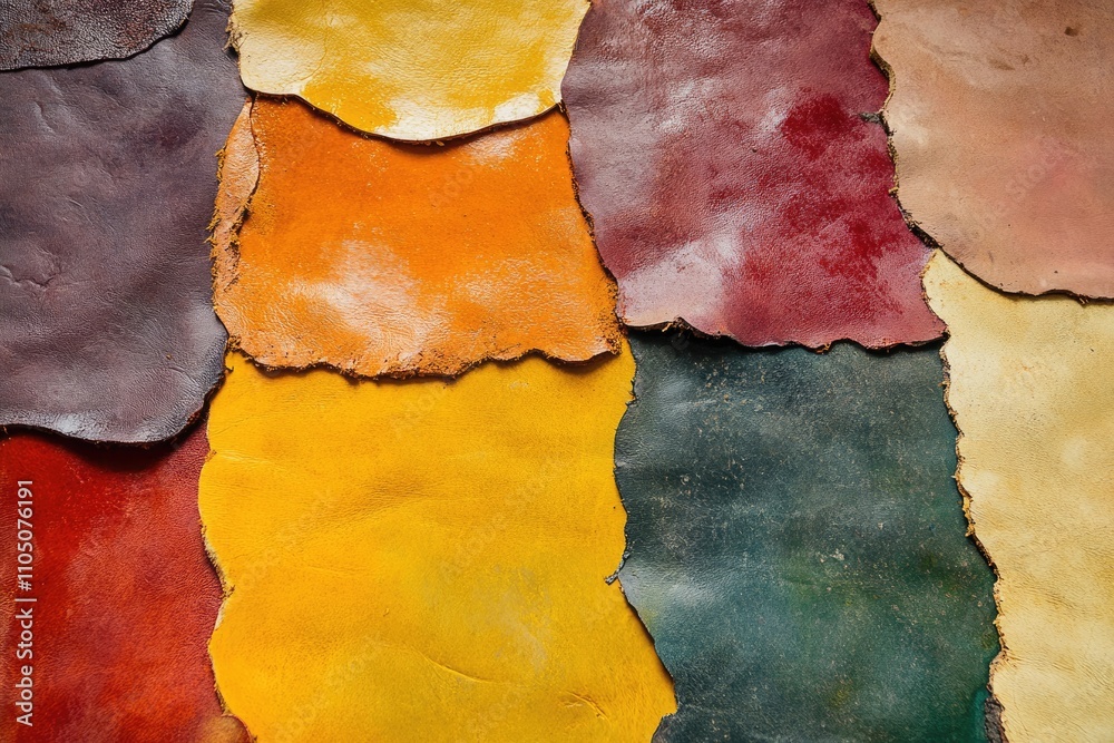 Obraz premium Traditional Craftsmanship in Fes: Vibrant Tannery Experience Showcasing Ancient Techniques and Colourful Architecture of Morocco