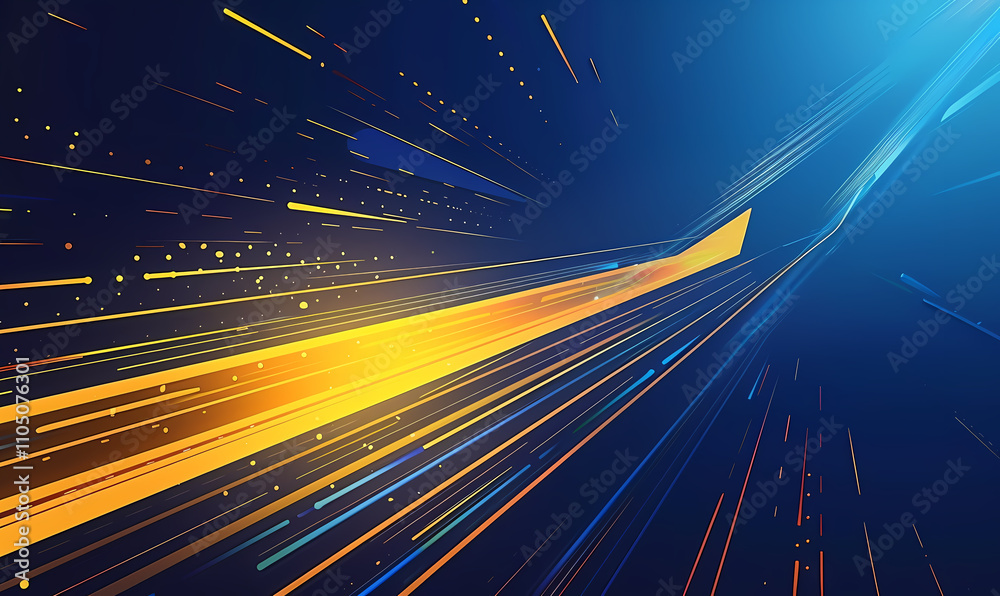 Obraz premium abstract background with glowing lines