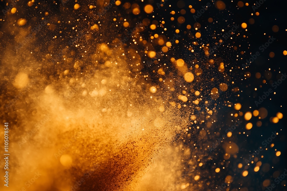 Obraz premium Sand splash clouds isolated on white background. sand explosion.