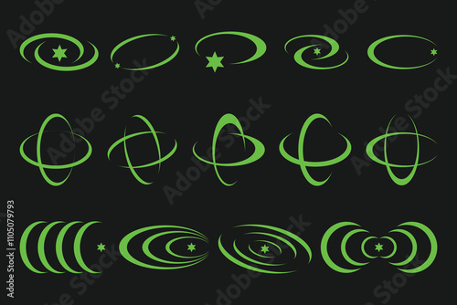 Futuristic y2k Element