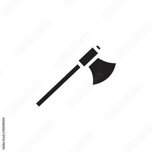 Axe icon Vector flat thin line illustration