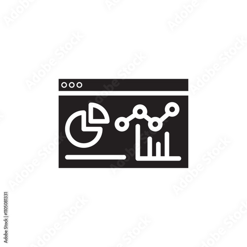Dashboard icon Vector flat thin line illustration