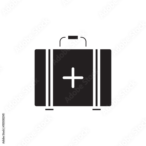 First aid icon Vector flat thin line illustration