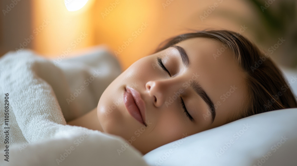 peaceful person sleeping, wrapped in soft blanket, exuding tranquility and calmness. warm lighting enhances serene atmosphere, creating cozy environment peaceful person sleeping, wrapped in soft blanket, exuding tranquility and calmness. warm lighting enhances serene atmosphere, creating cozy environment