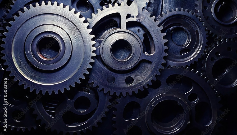 Cog Gears. Closeup. Cog Gears. Closeup.