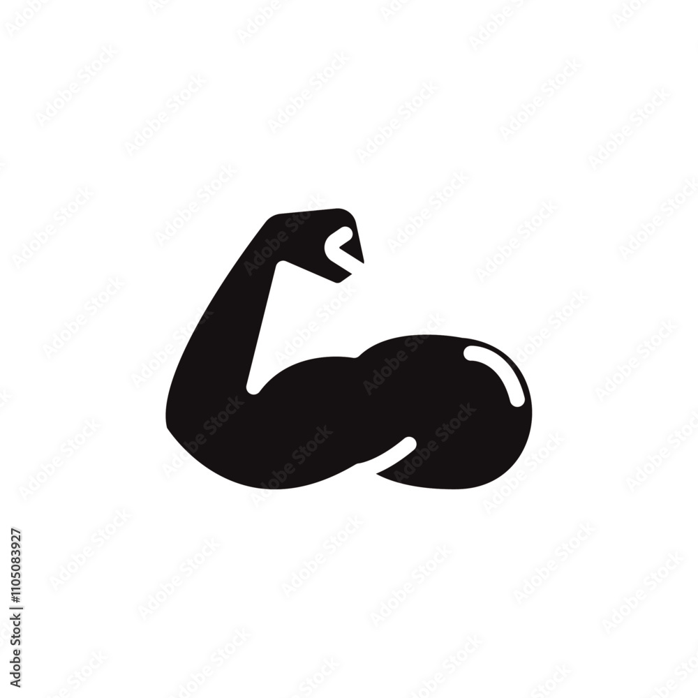 Muscle icon Vector flat thin line illustration Muscle icon Vector flat thin line illustration