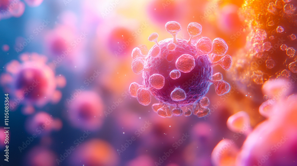 Monkeypox Virus Cells Outbreak Concept as Global Health Risk with Disease Microbiology Background