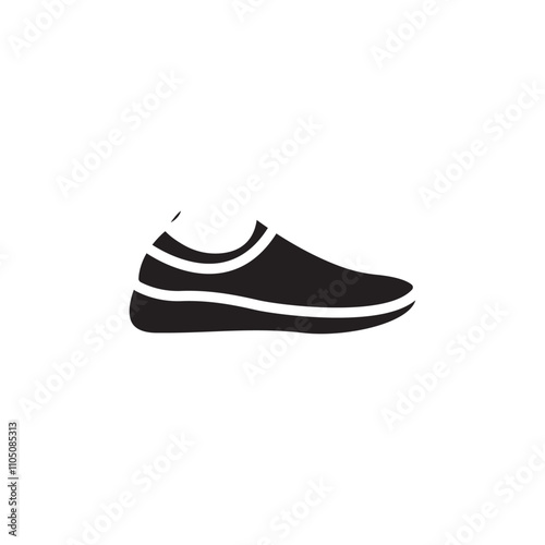 Shoes icon Vector flat thin line illustration