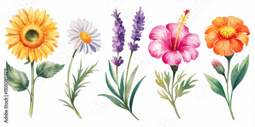 A colorful bouquet of mixed flowers including tulips, daisies, and chrysanthemums, showcasing vibrant spring and summer blooms