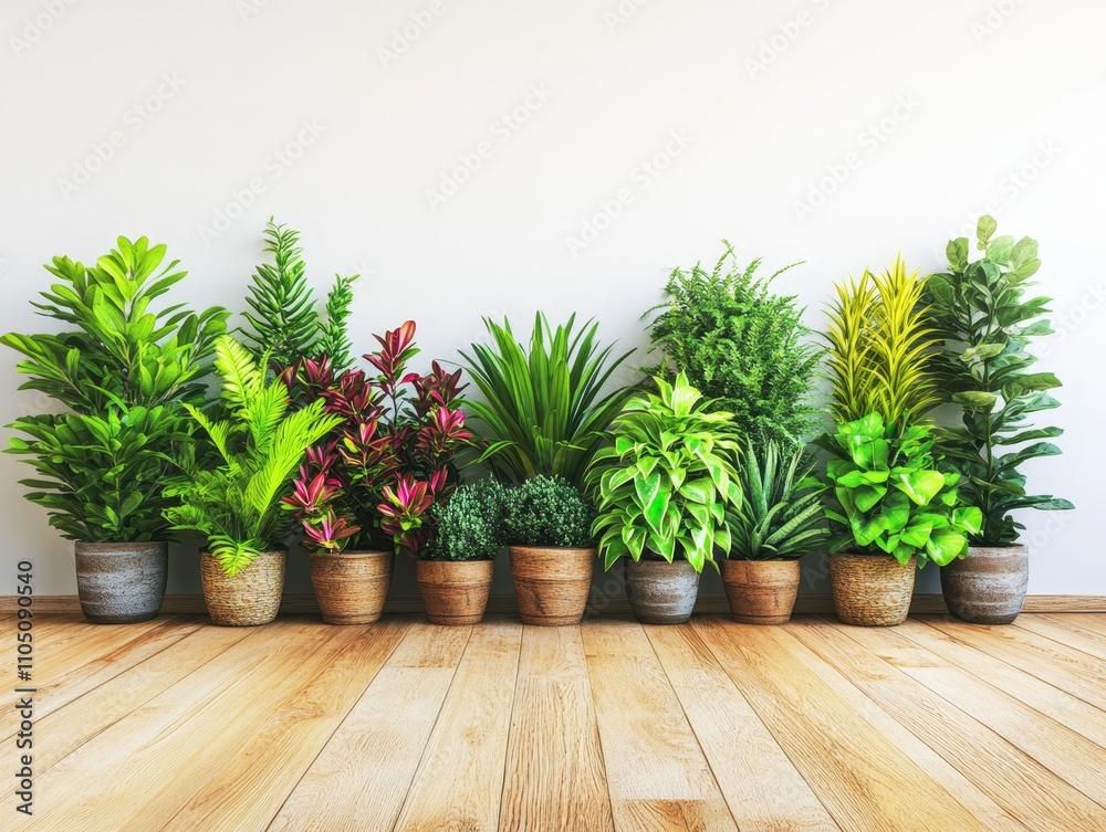 Fototapeta premium Indoor Plants Green Houseplants Potted Plants Home Decor